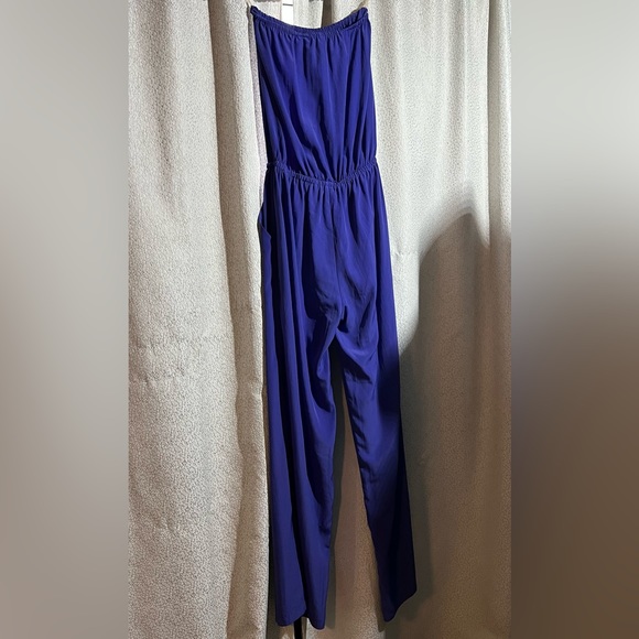 Zoa New York Strapless Purple Jumpsuit, BNWT, XS - Picture 3 of 5
